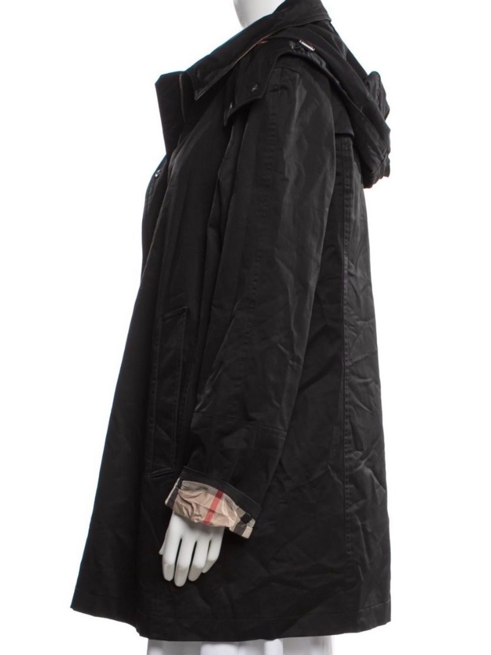 Burberry Classic Black Women's Trench Coat - Picture 2 of 4